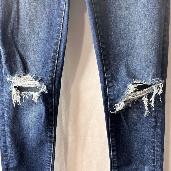 American Eagle outfitters Women’s Super Hi Rise Jegging Blue Jeans Denim size 2 - Picture 7 of 14
